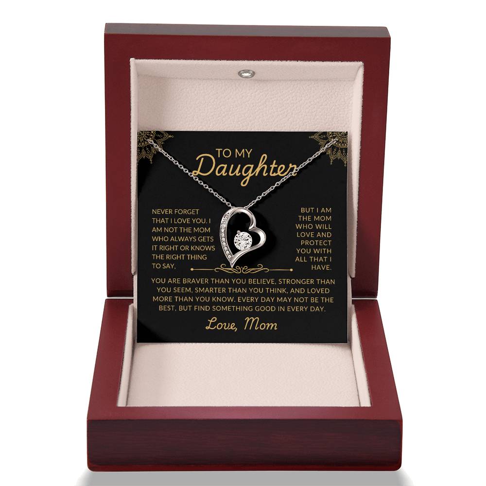 To My Daughter | Protective Mom | Forever Love Necklace