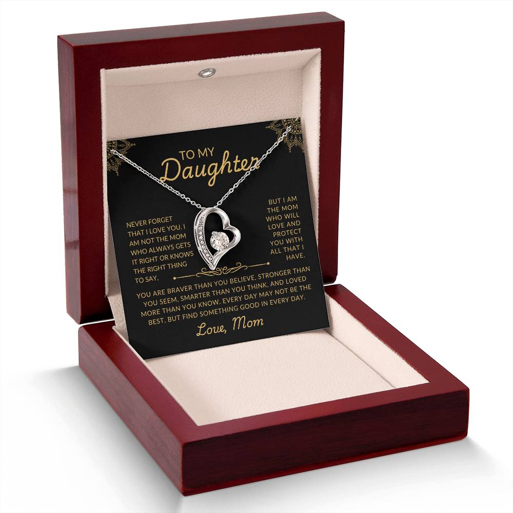 To My Daughter | Protective Mom | Forever Love Necklace