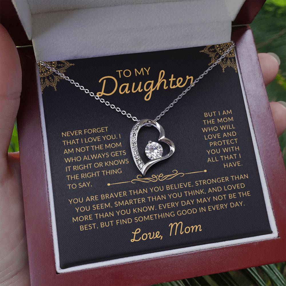 To My Daughter | Protective Mom | Forever Love Necklace