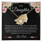 To My Daughter | Never Forget From Dad| Love Know Necklace
