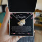 To My Daughter | Never Forget | Love Knot Necklace