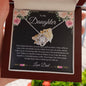 To My Daughter | Never Forget From Dad| Love Know Necklace