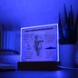 US Navy Creed Acrylic Square Plaque