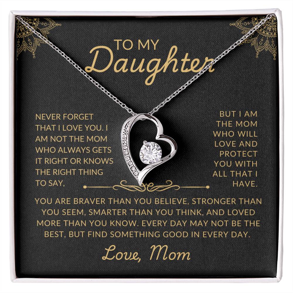 To My Daughter | Protective Mom | Forever Love Necklace