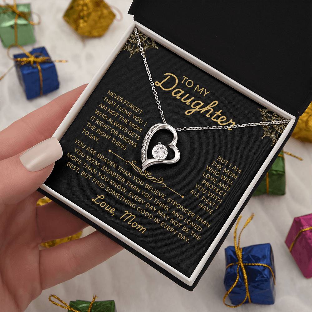 To My Daughter | Protective Mom | Forever Love Necklace