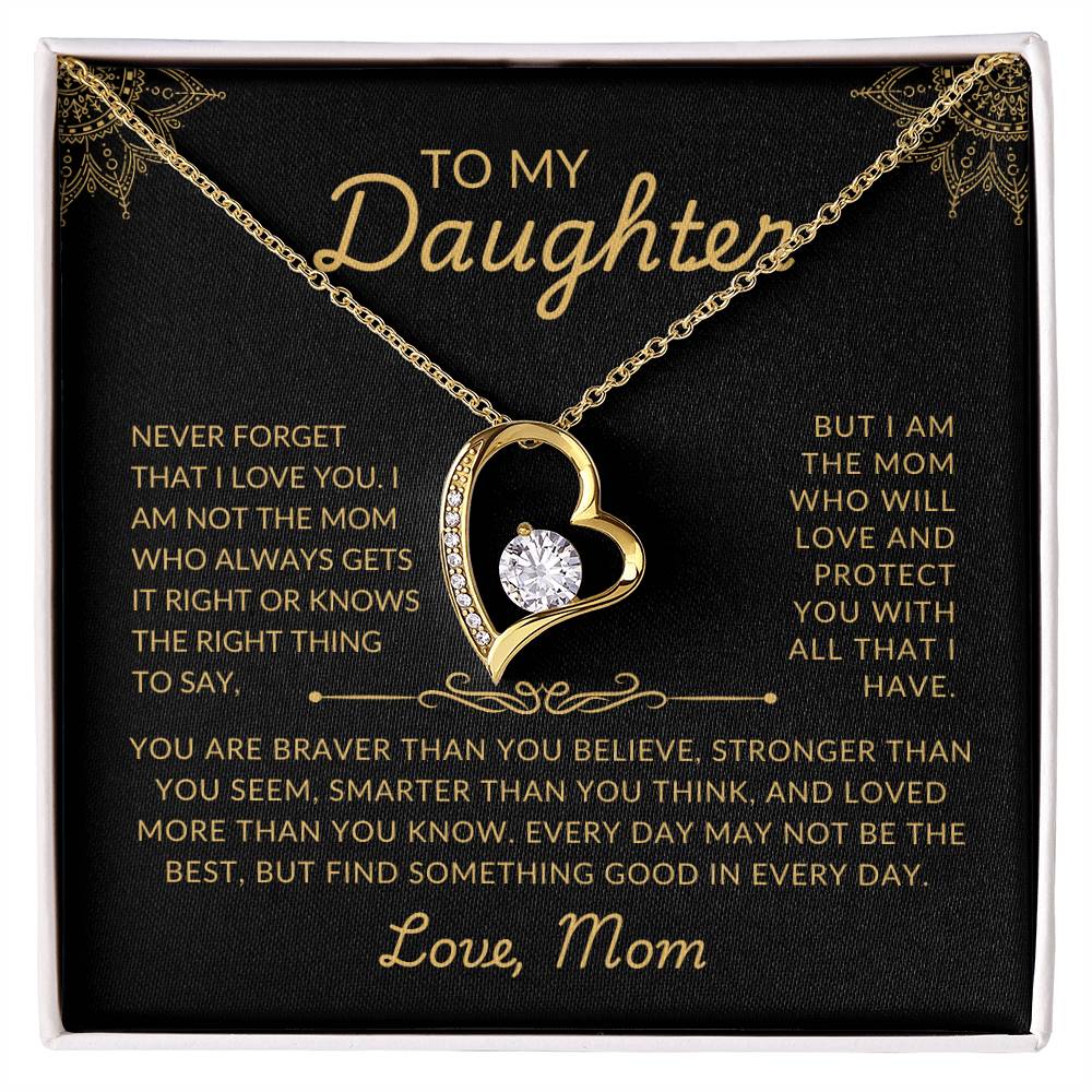 To My Daughter | Protective Mom | Forever Love Necklace
