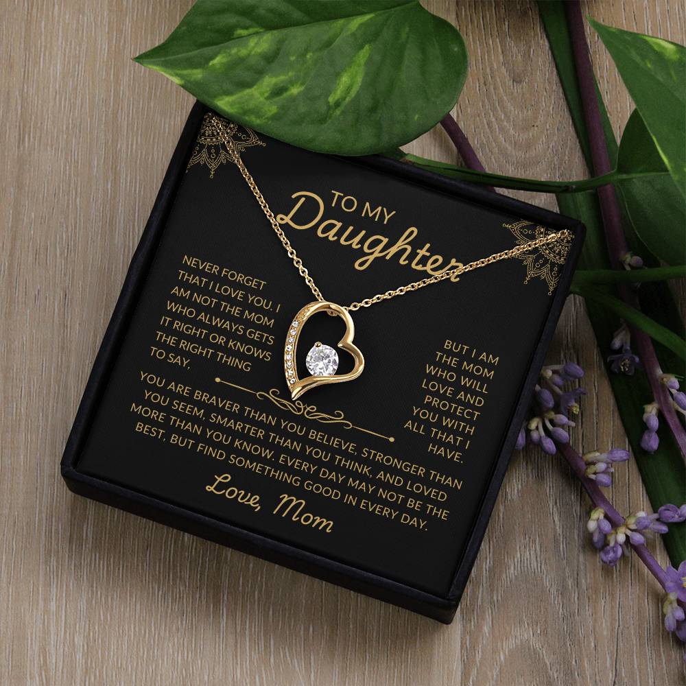 To My Daughter | Protective Mom | Forever Love Necklace