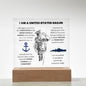 US Navy Creed Acrylic Square Plaque