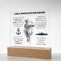 US Navy Creed Acrylic Square Plaque