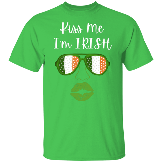 Kiss Me I'm Irish Face T-Shirt