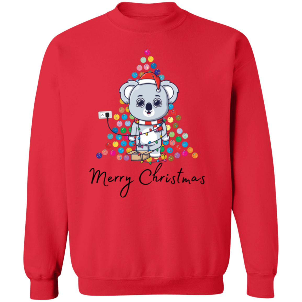 Lighted Bear Tree Pullover Sweatshirt