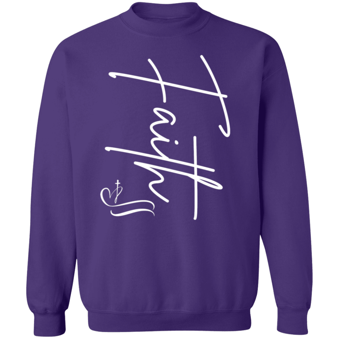 Faith with Cross Pullover Sweatshirt