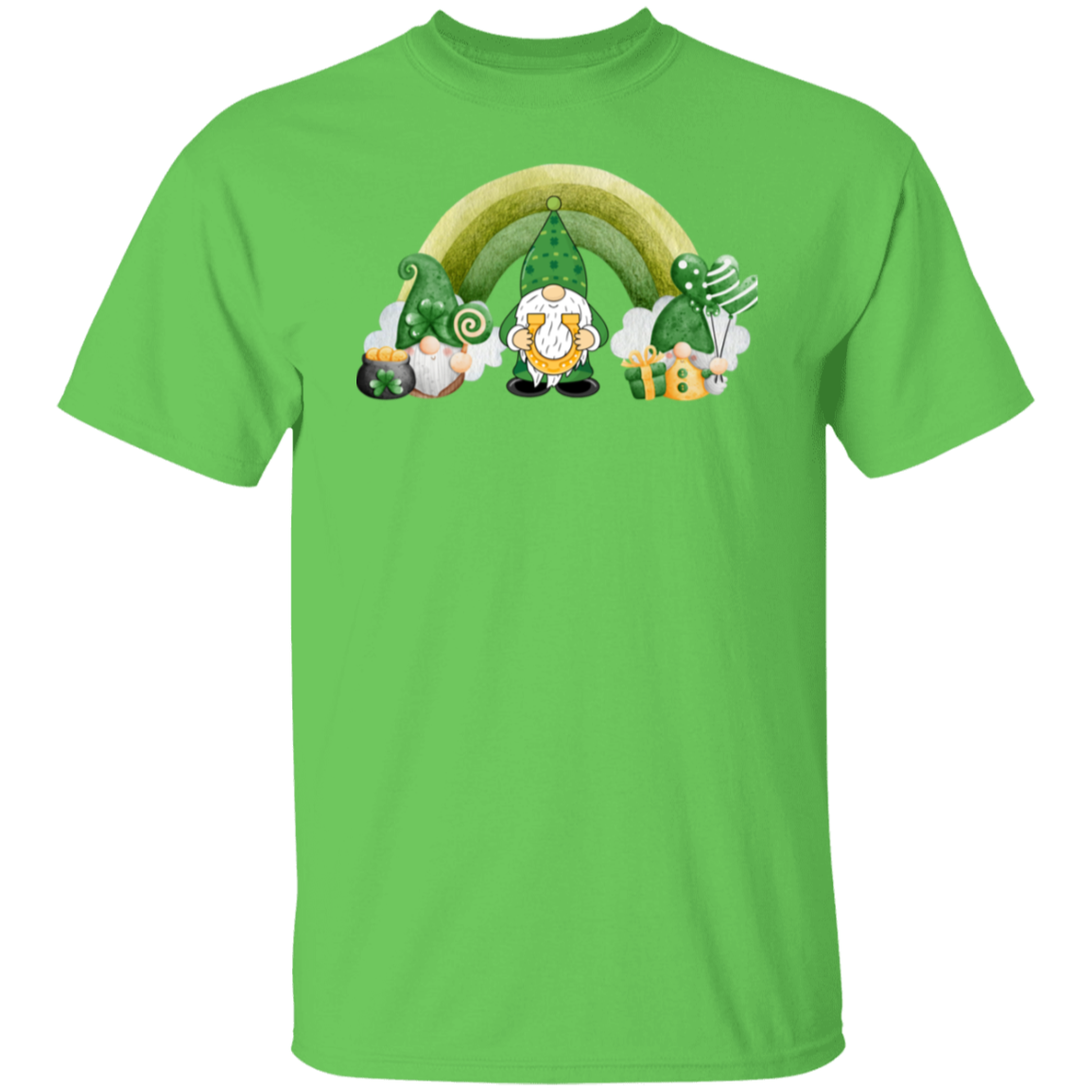 St. Patrick's Day Over the Rainbow Gnome T-Shirt