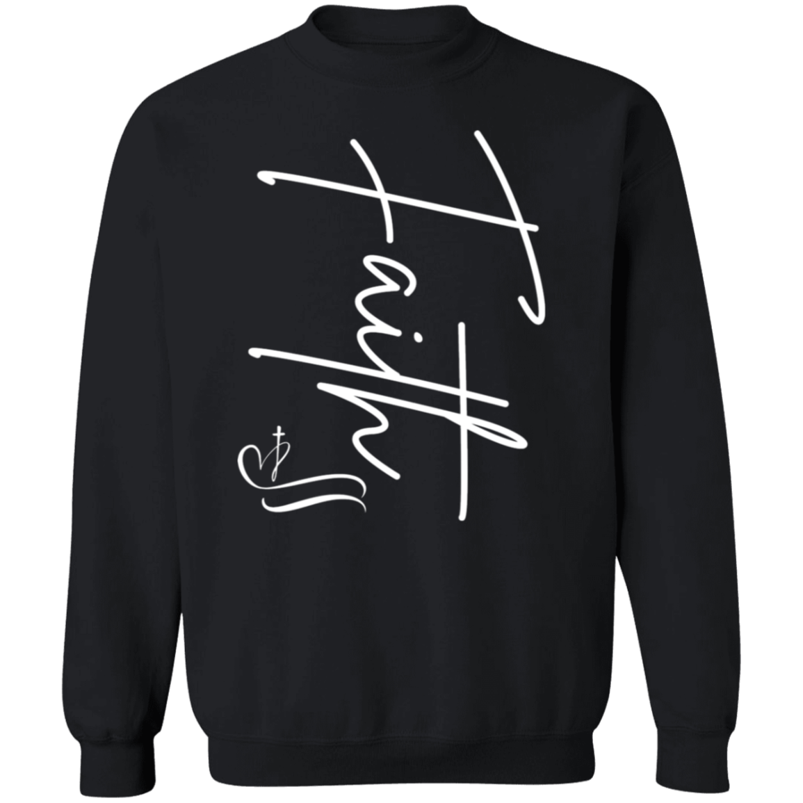 Faith with Cross Pullover Sweatshirt