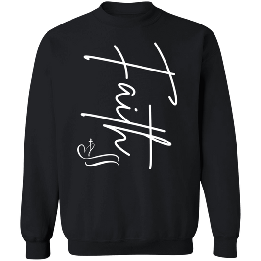 Faith with Cross Pullover Sweatshirt