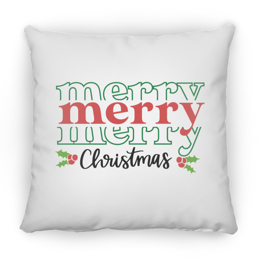 Merry Christmas Small Square Pillow