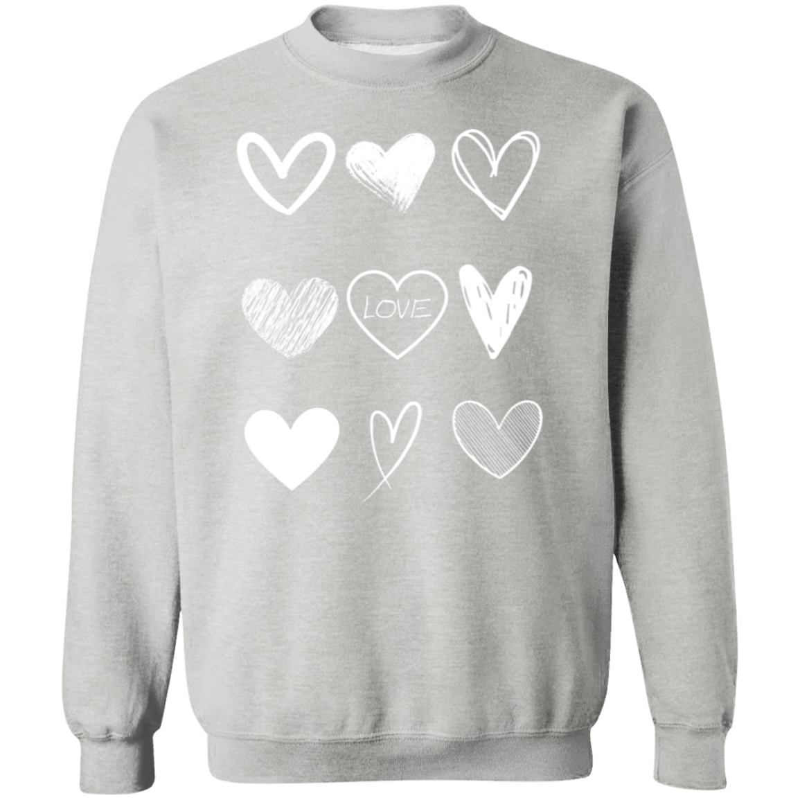 Valentines Hearts Sweatshirt