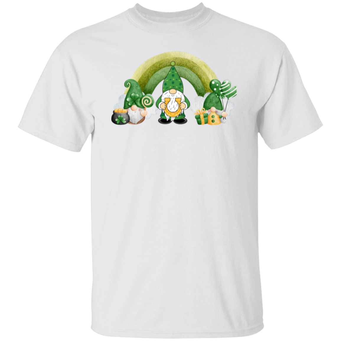 St. Patrick's Day Over the Rainbow Gnome T-Shirt