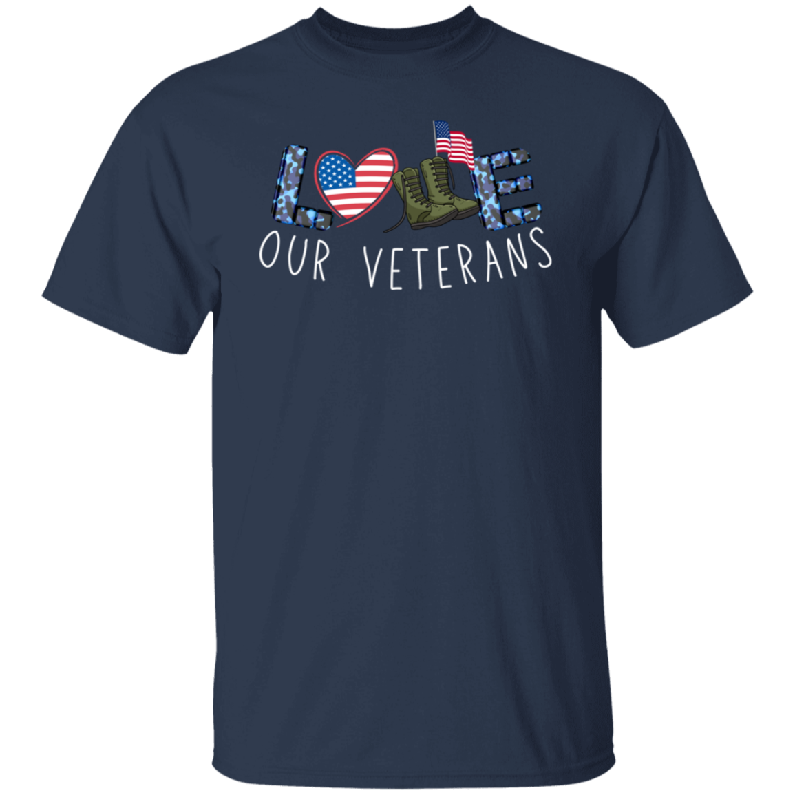 Love Our Veterans 5.3 oz. T-Shirt