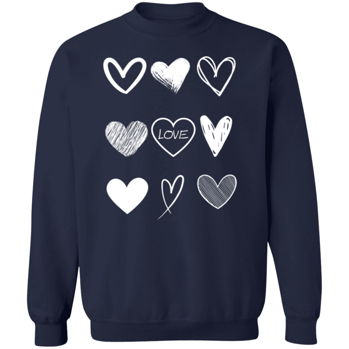 Valentines Hearts Sweatshirt