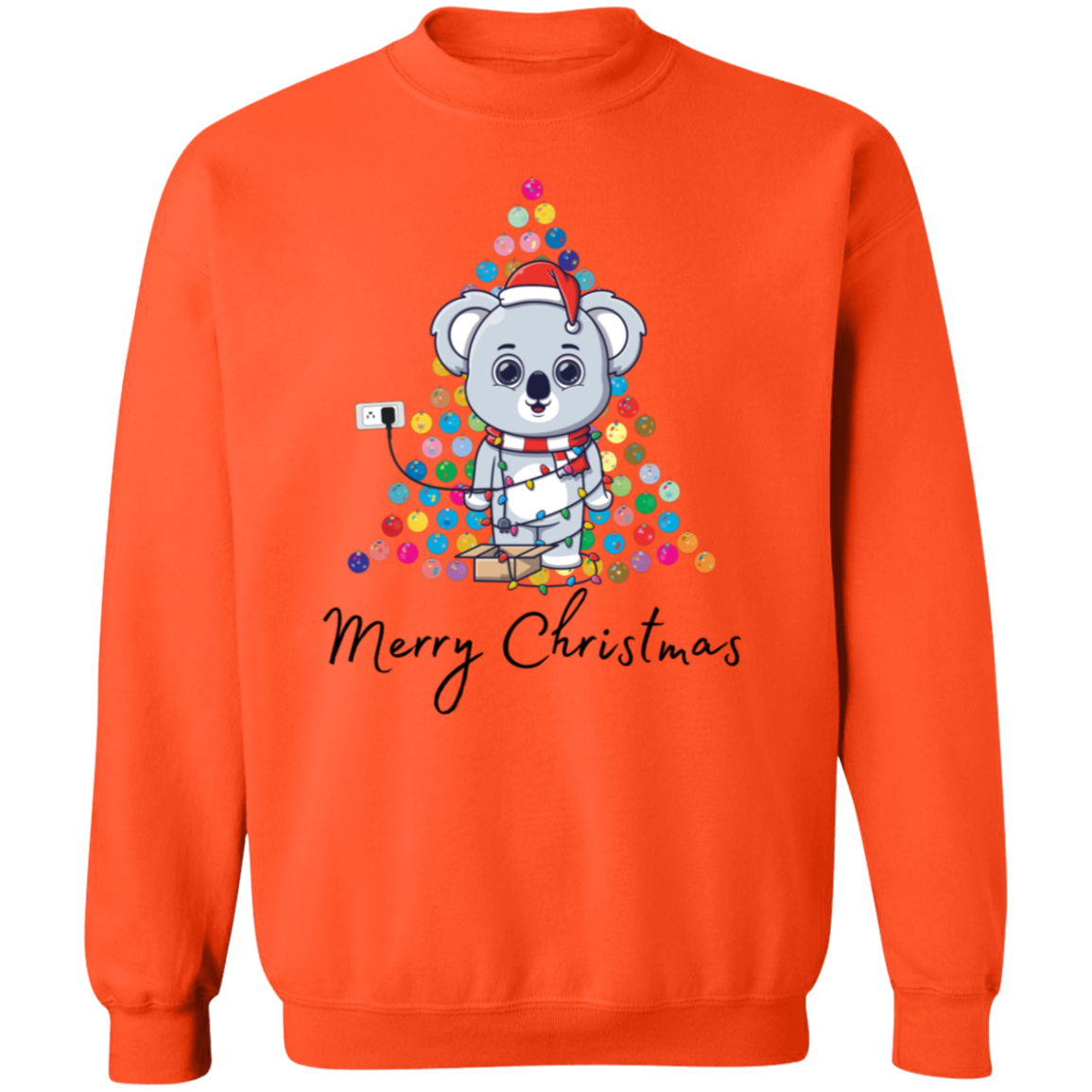 Lighted Bear Tree Pullover Sweatshirt