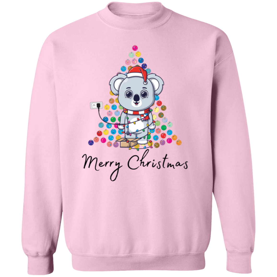 Lighted Bear Tree Pullover Sweatshirt