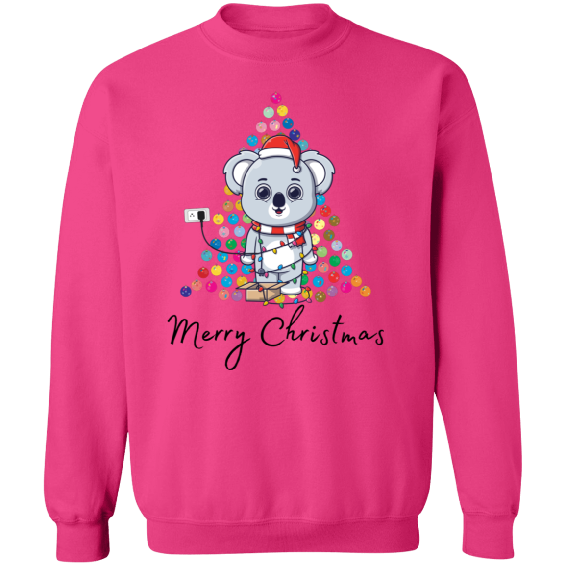 Lighted Bear Tree Pullover Sweatshirt