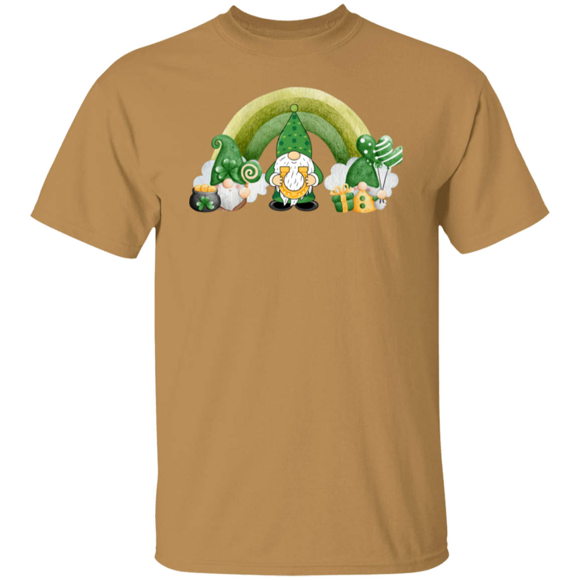 St. Patrick's Day Over the Rainbow Gnome T-Shirt