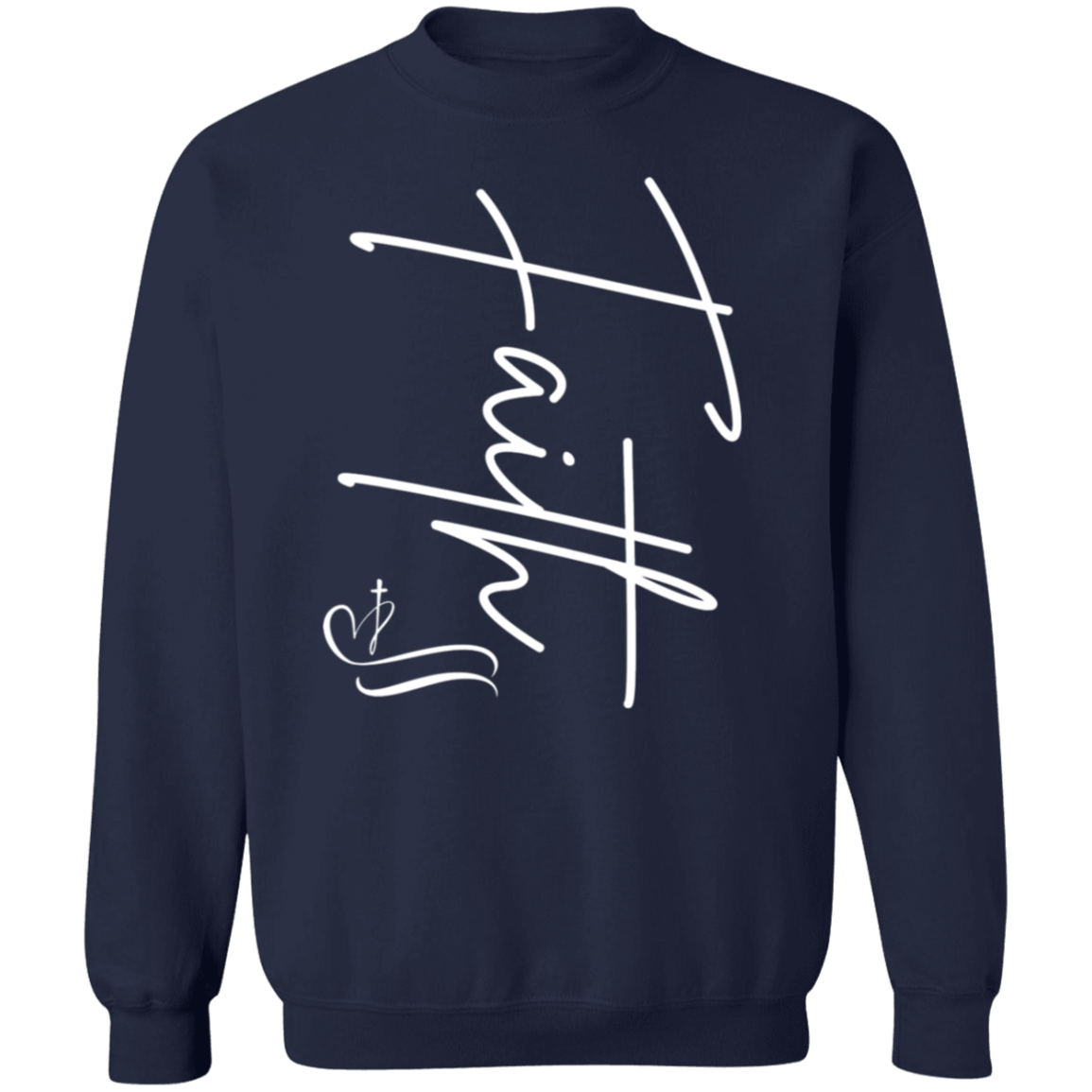 Faith with Cross Pullover Sweatshirt