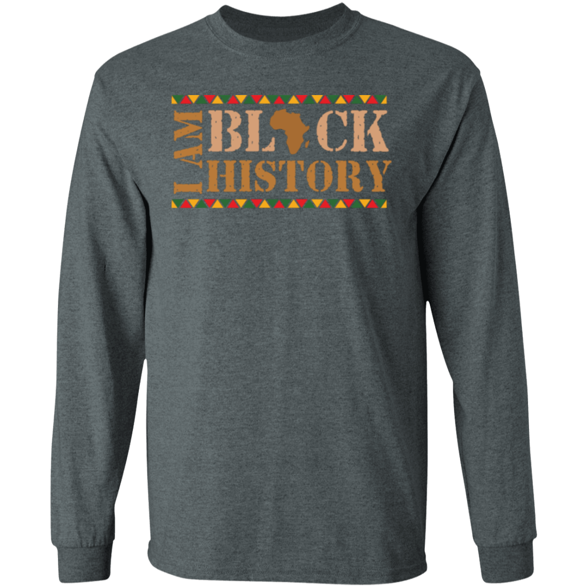 I AM BLACK HISTORY SIDEWAYS T-Shirt 5.3 oz.