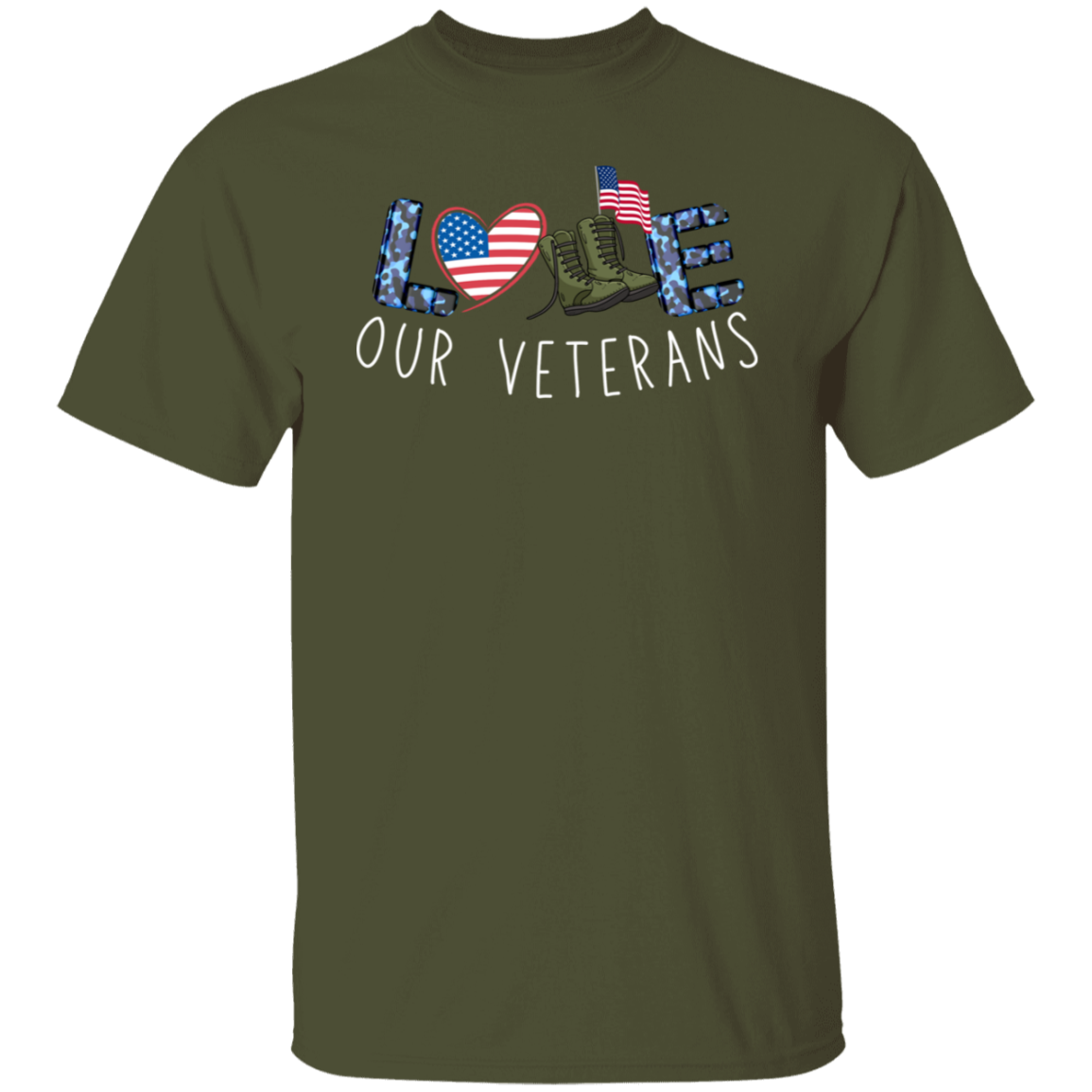 Love Our Veterans 5.3 oz. T-Shirt