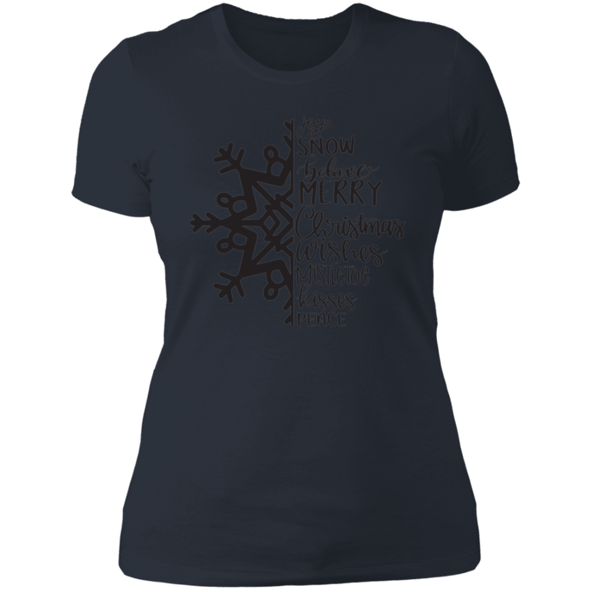 Snowflake Ladies' Boyfriend T-Shirt