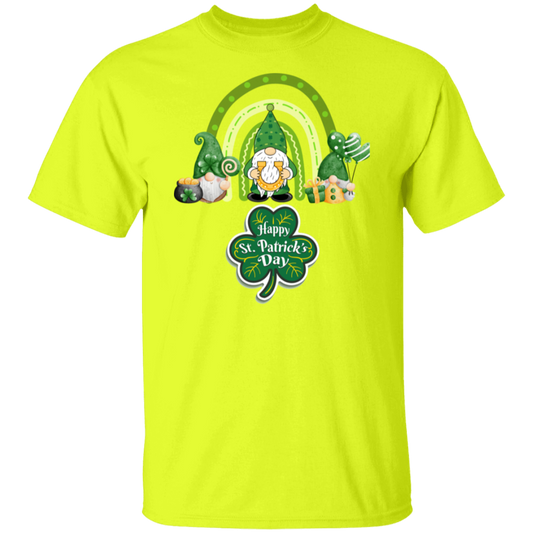 St. Patrick's Day Green Gnome Rainbow  T-Shirt