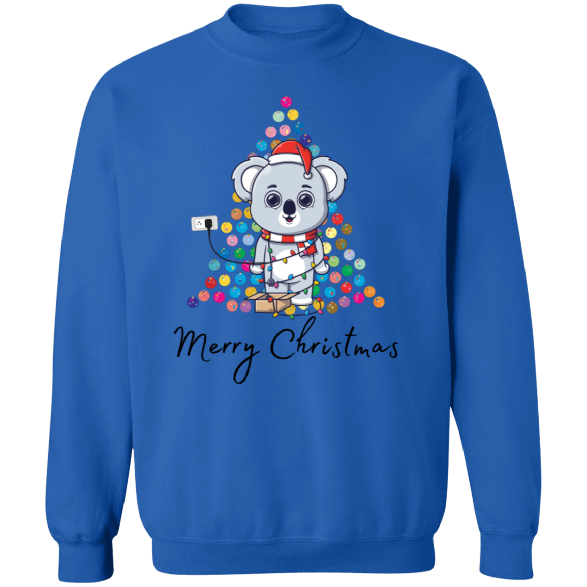 Lighted Bear Tree Pullover Sweatshirt