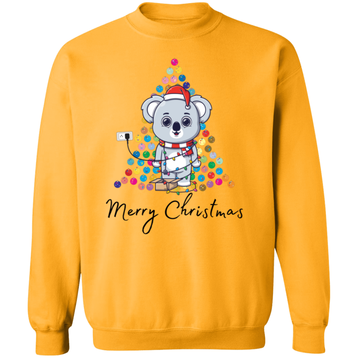 Lighted Bear Tree Pullover Sweatshirt