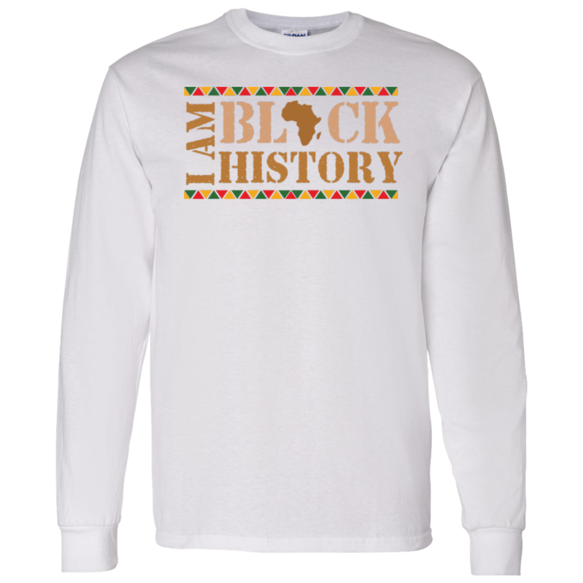 I AM BLACK HISTORY SIDEWAYS T-Shirt 5.3 oz.