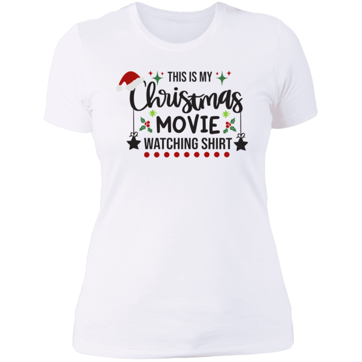 Christmas Movie Ladies' Boyfriend T-Shirt