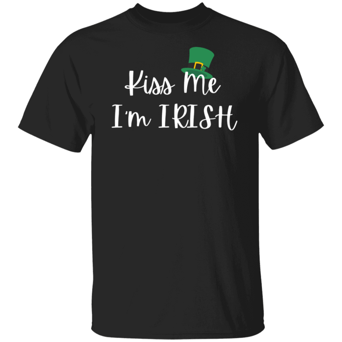 Kiss Me I'm Irish Top Hat T-Shirt