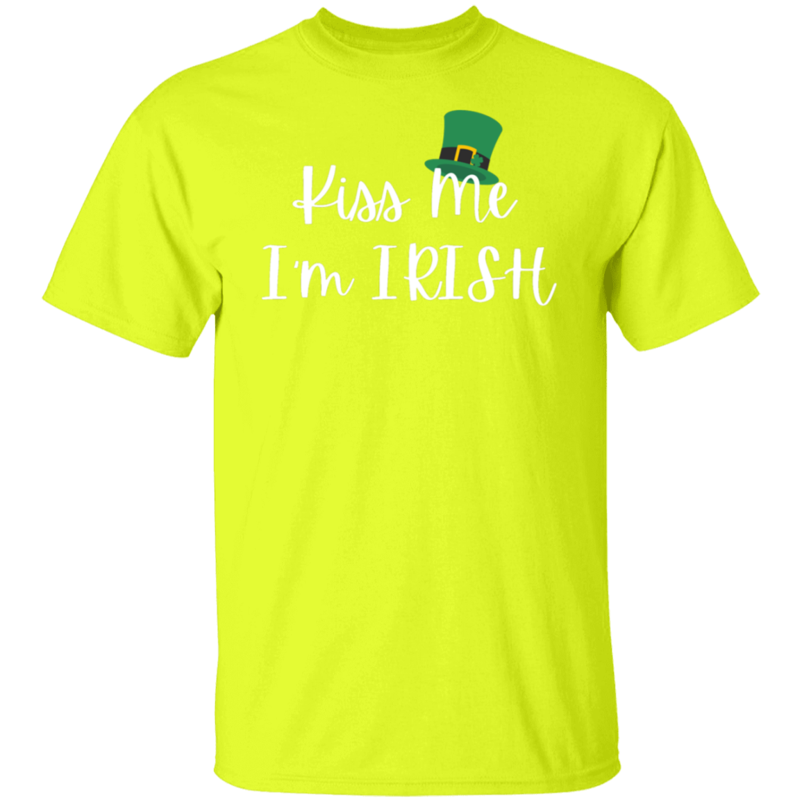 Kiss Me I'm Irish Top Hat T-Shirt