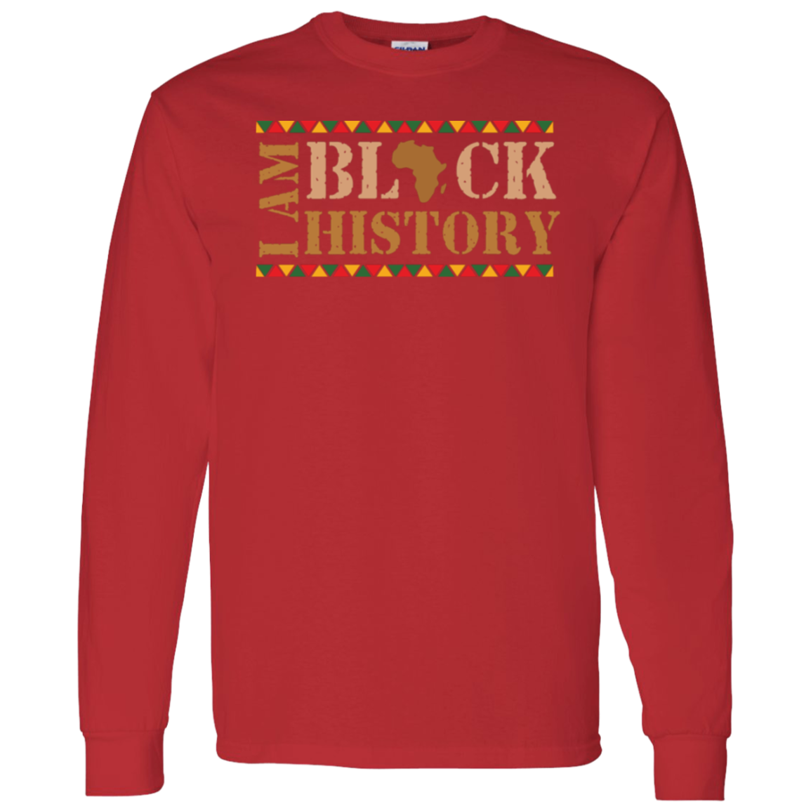 I AM BLACK HISTORY SIDEWAYS T-Shirt 5.3 oz.