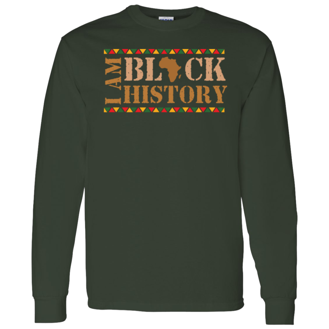 I AM BLACK HISTORY SIDEWAYS T-Shirt 5.3 oz.