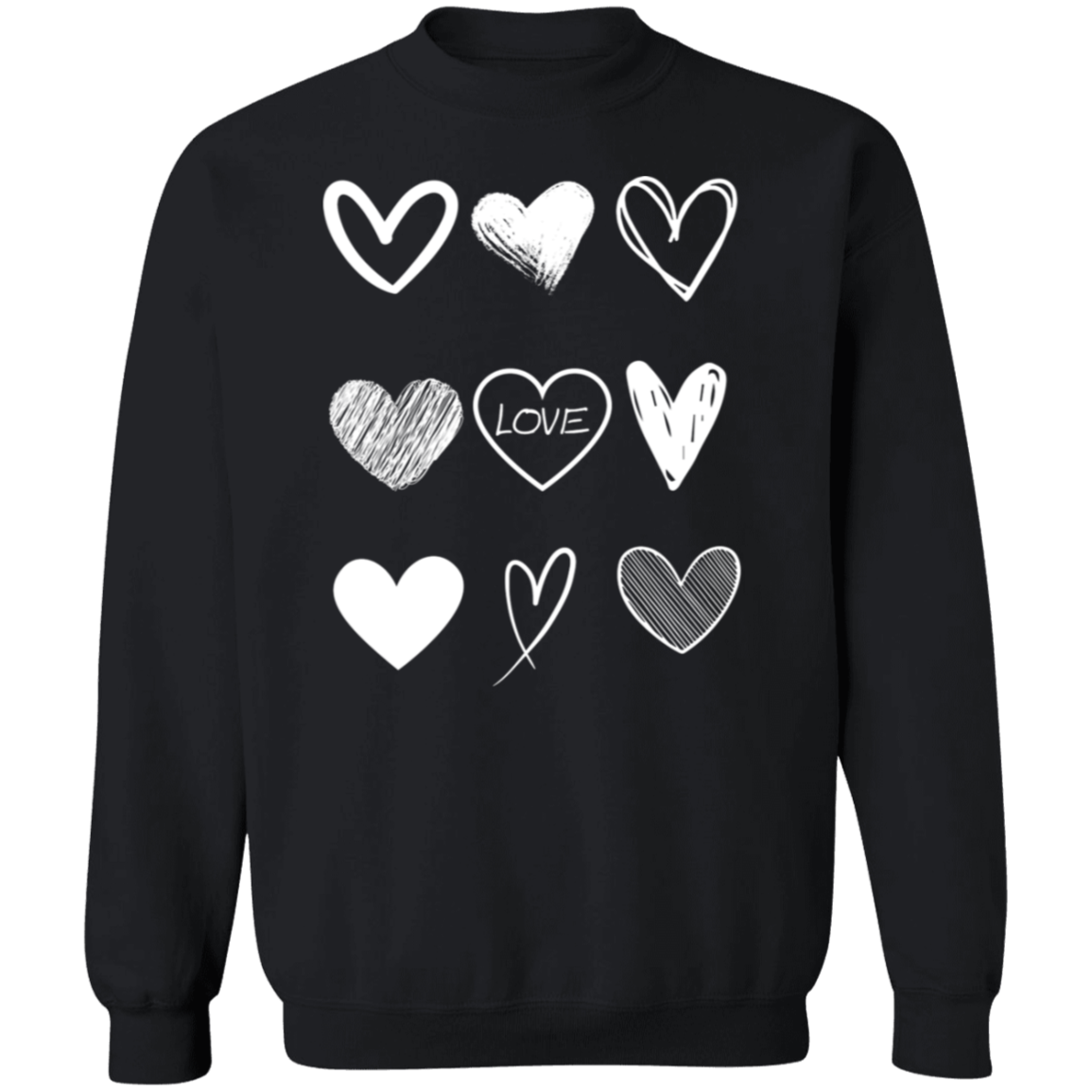 Valentines Hearts Sweatshirt