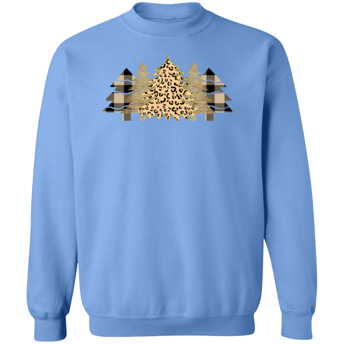 Plaid Christmas Tree Pullover Sweatshirt