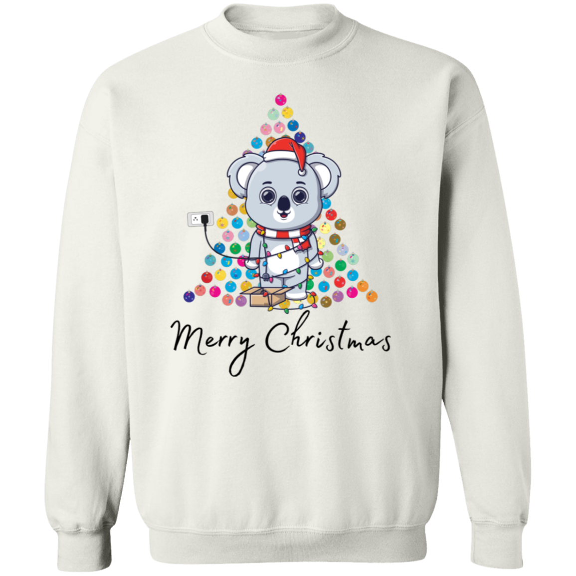 Lighted Bear Tree Pullover Sweatshirt