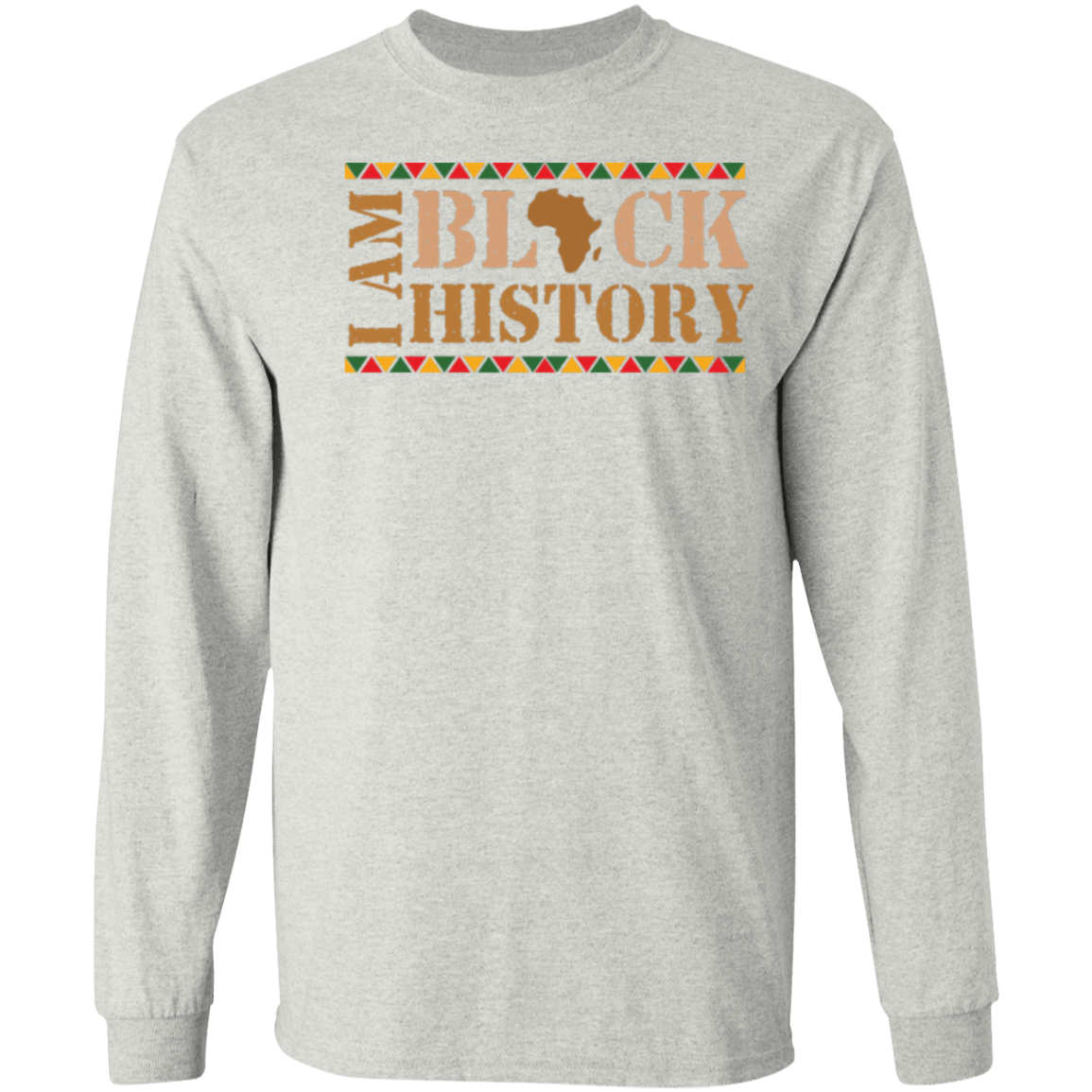 I AM BLACK HISTORY SIDEWAYS T-Shirt 5.3 oz.