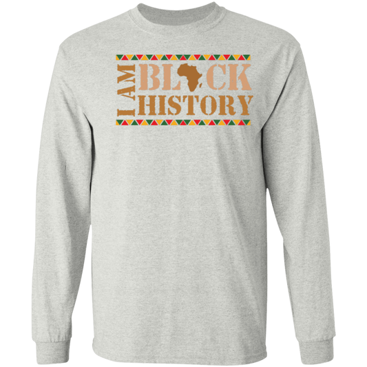 I AM BLACK HISTORY SIDEWAYS T-Shirt 5.3 oz.