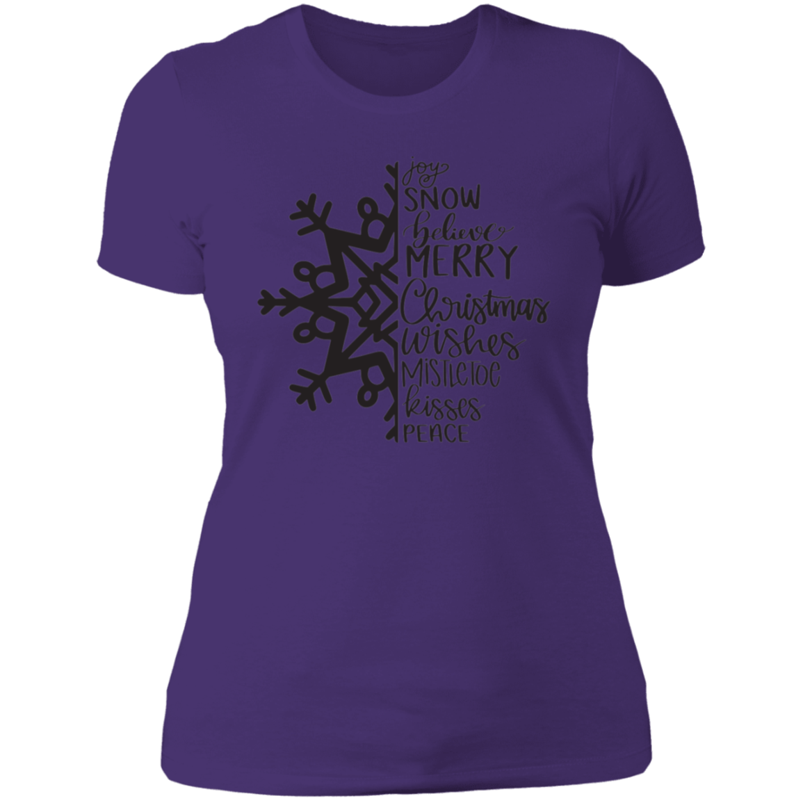 Snowflake Ladies' Boyfriend T-Shirt