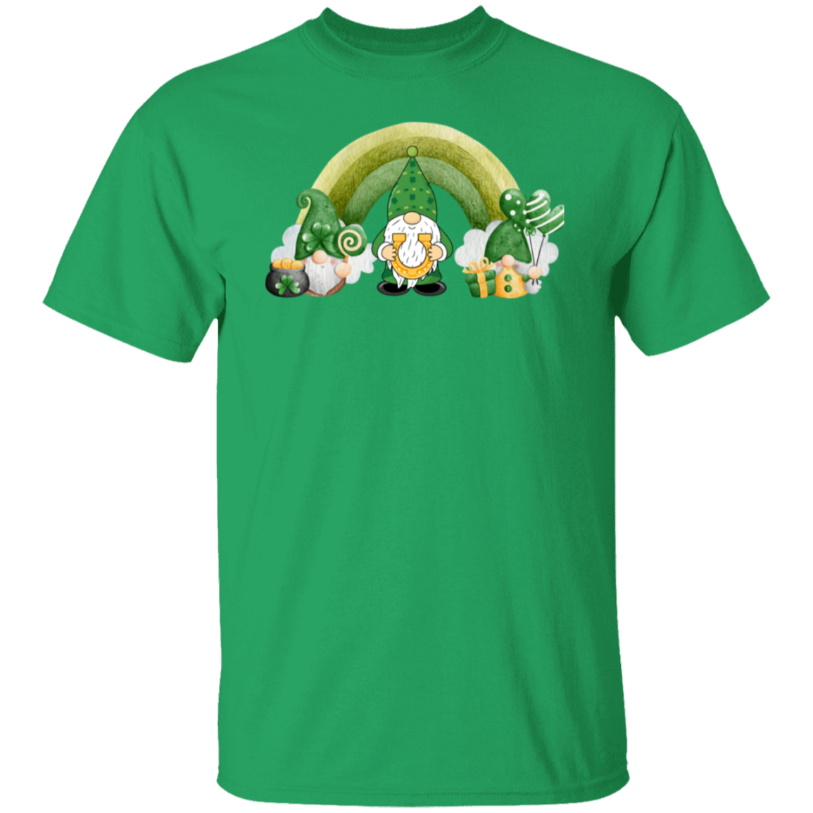 St. Patrick's Day Over the Rainbow Gnome T-Shirt