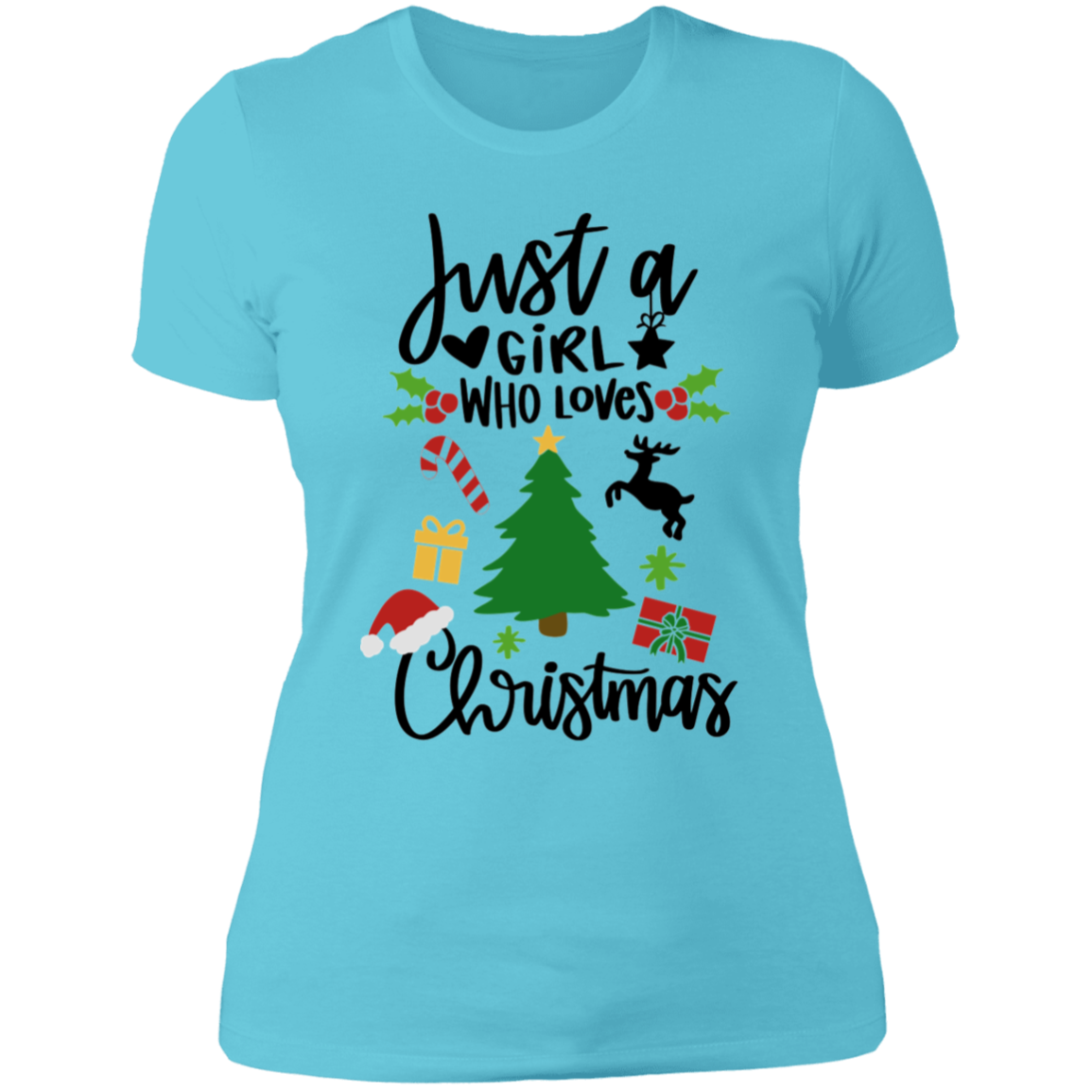 Just A Girl Ladies' Boyfriend T-Shirt