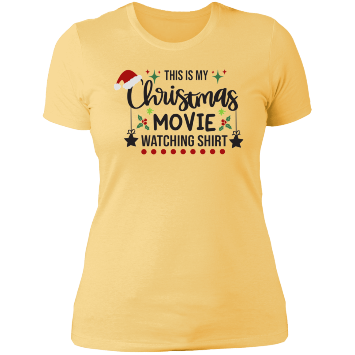 Christmas Movie Ladies' Boyfriend T-Shirt